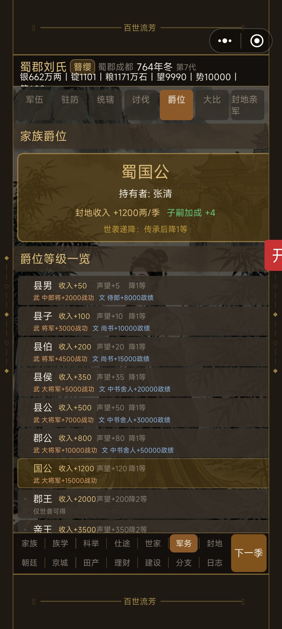 封爵还是没有换 1