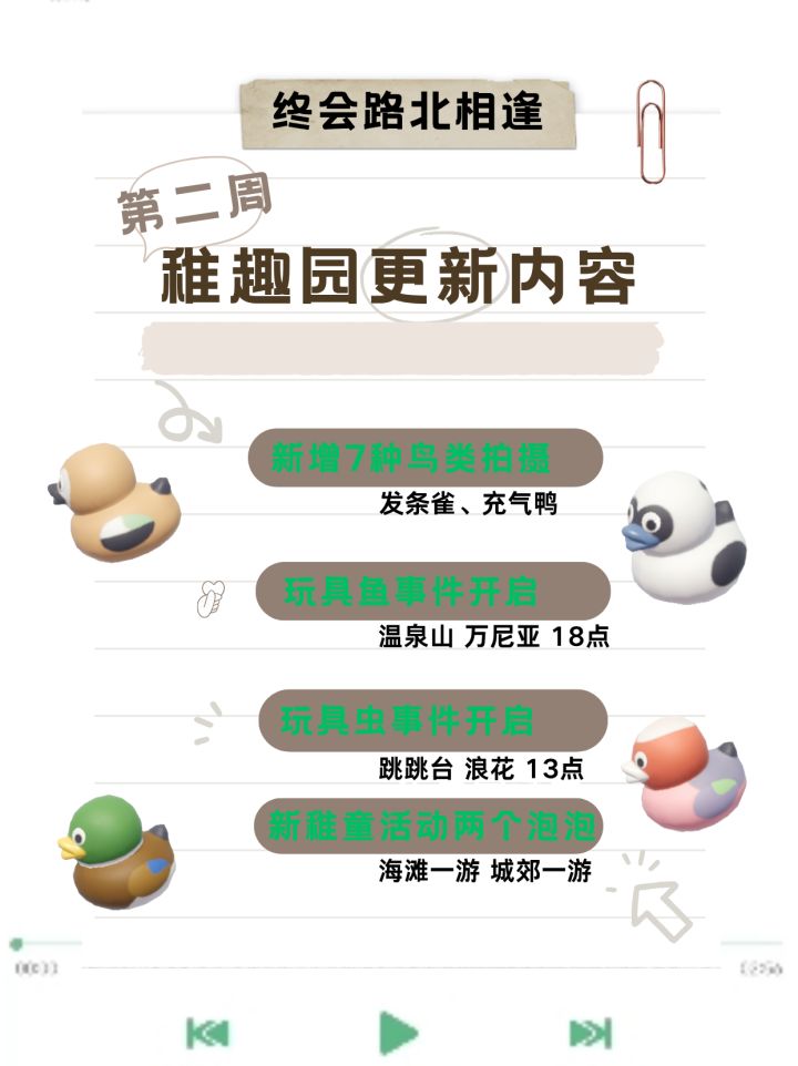稚趣园第二周更新内容汇总,只看这一篇即可截图