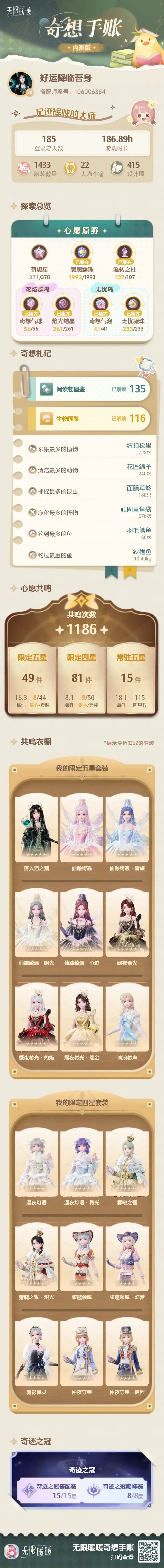 算一算玩暖暖至少也得八九百个小时了 3