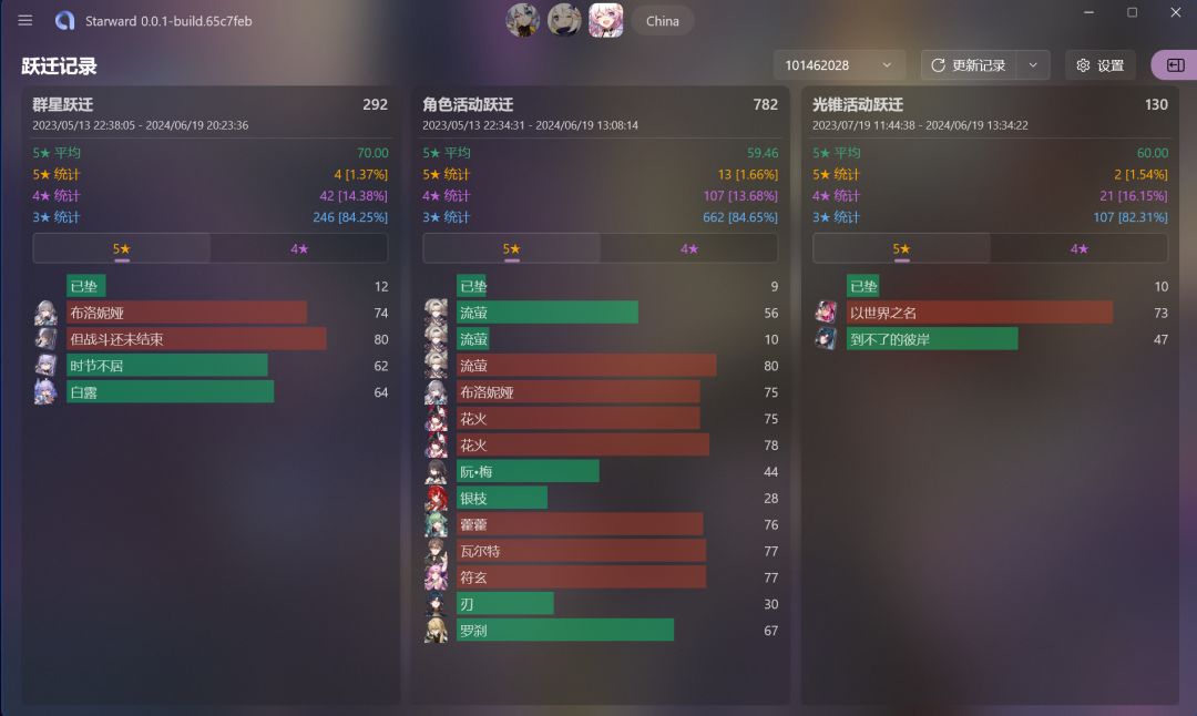 大佬们这个抽卡数据正常吗 1