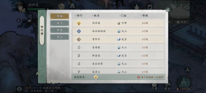 记录一下,全服第一个66级截图