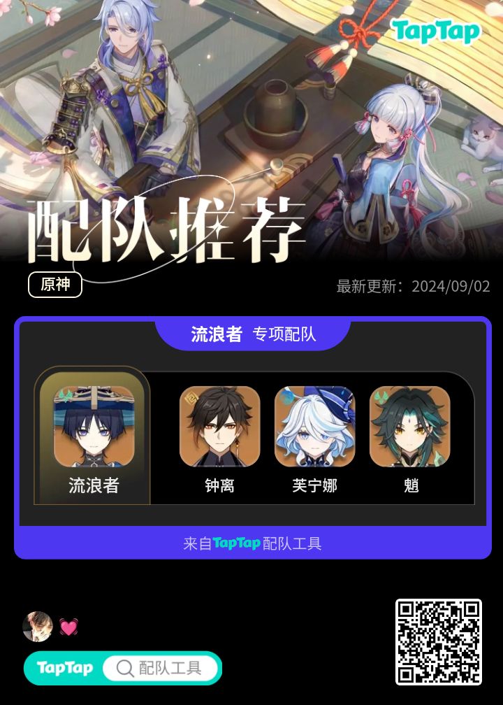 #我的原神配队截图