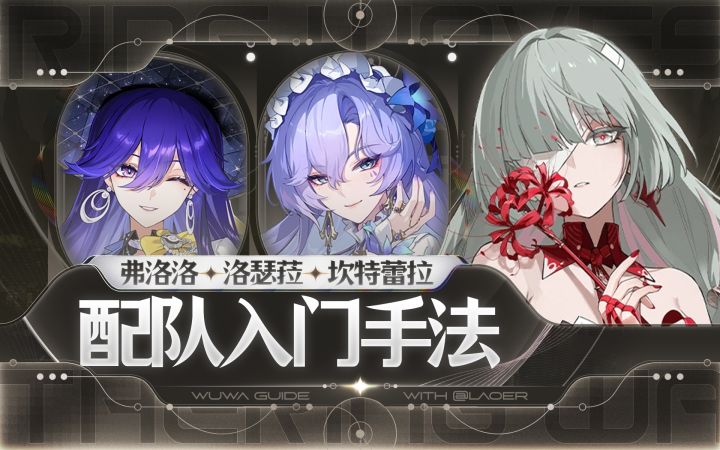 【鸣潮】弗洛洛,洛瑟菈,坎特蕾拉入门手法截图