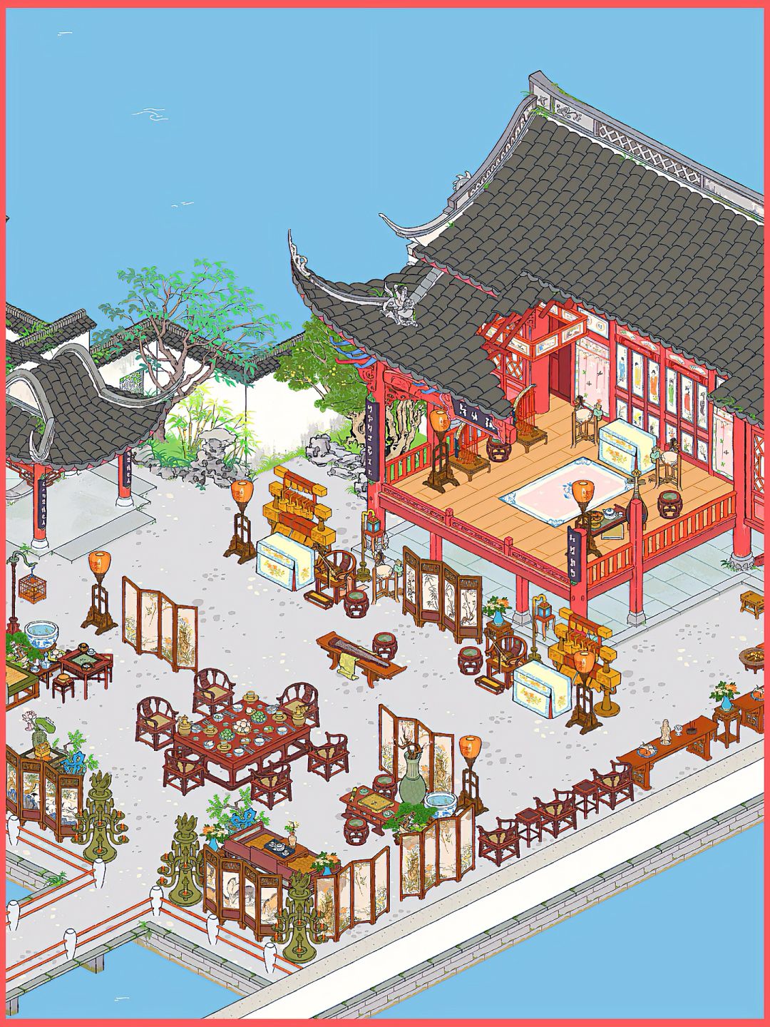 杭州府·宅邸·室外戏园子·全布局 3