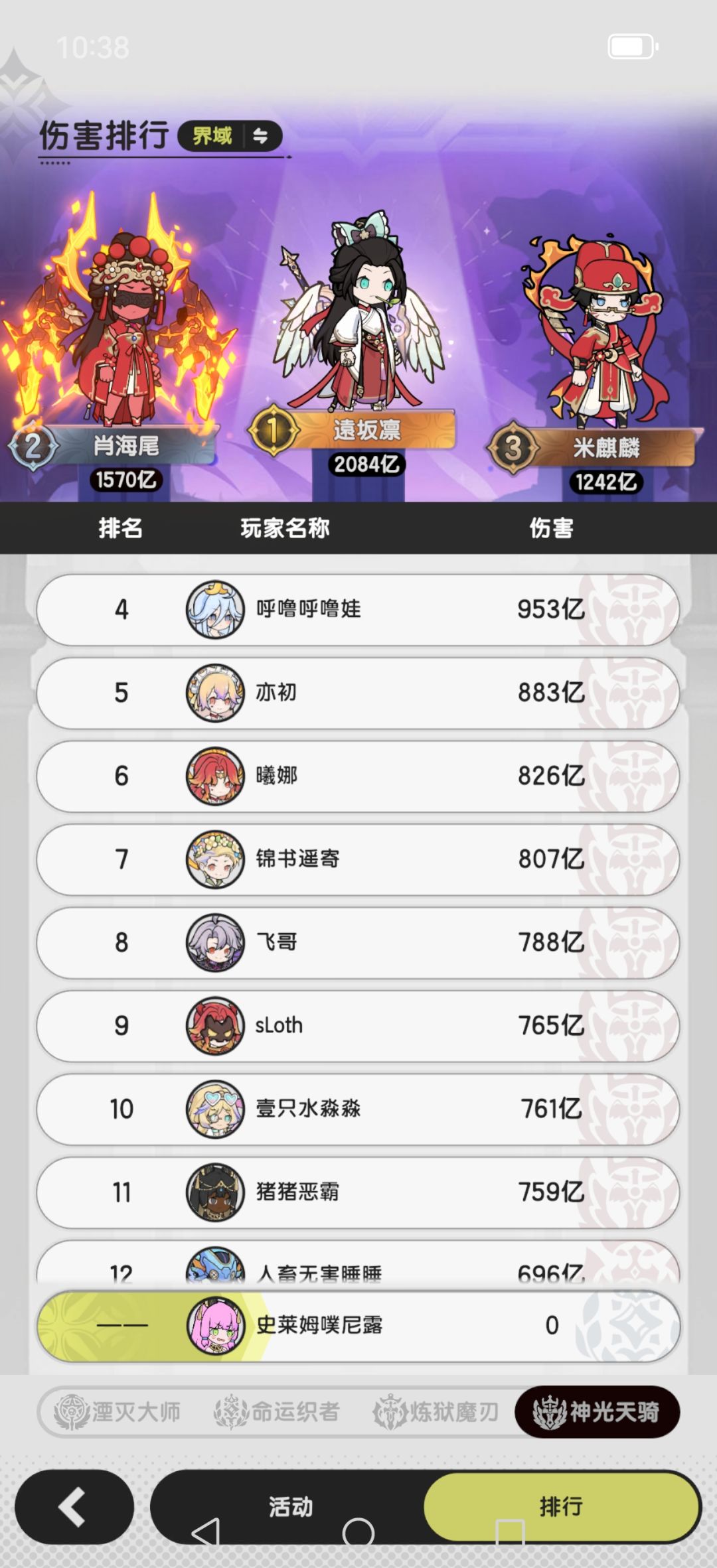 据说永夜打长线很强混沌这伤害对吗 2