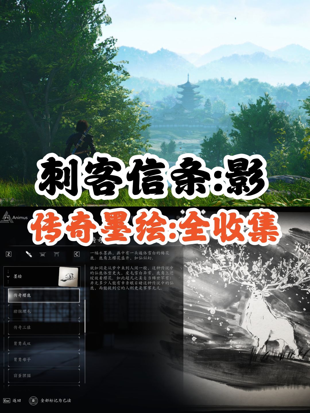 刺客信条影｜传奇墨绘全收集及触发条件截图