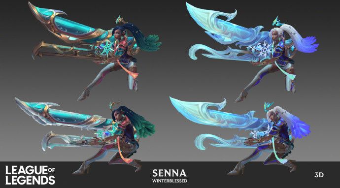 【北极星神 赛娜】皮肤设计稿公布 2