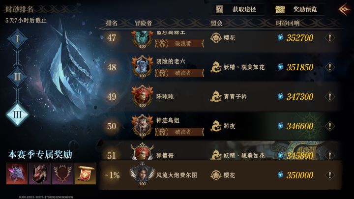 官方出来看下,数学bug,347300能49名,我350000是1%,当我没学过数学吗截图