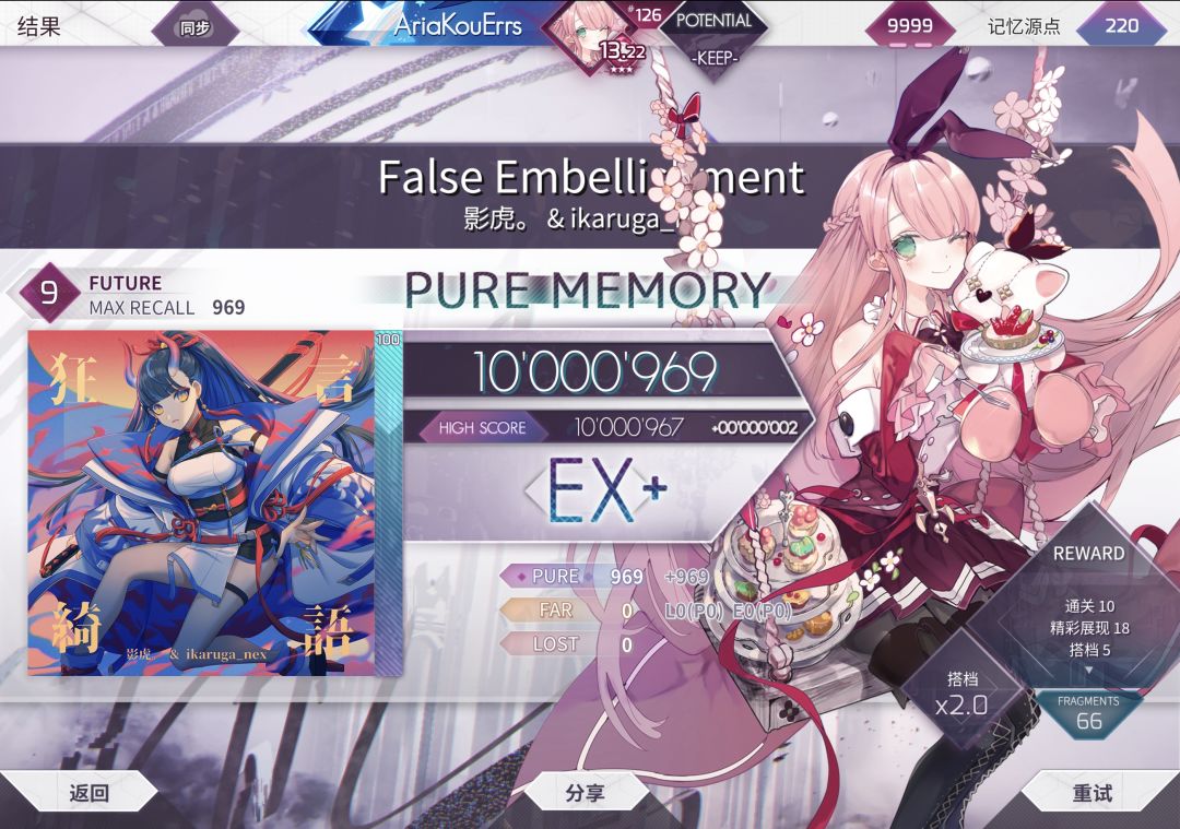False Embellishment Future 9 理论值 1