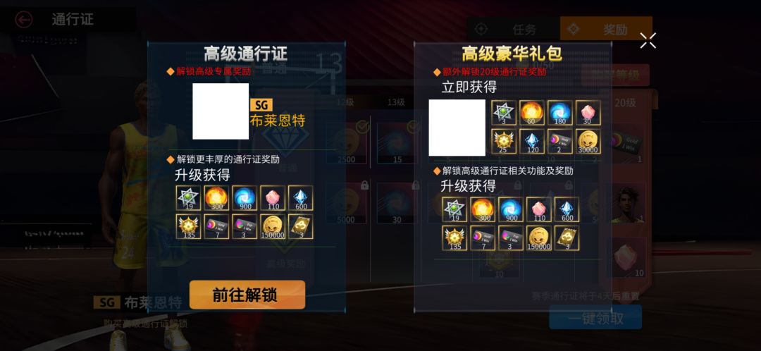 关于高级通行证 1