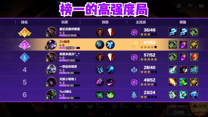 榜一加入的高强度局截图