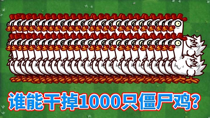 pvz2：豌豆家族里，谁能干掉1000只僵尸鸡？截图