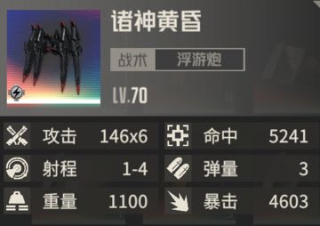 专属武器分析报告——诸神黄昏