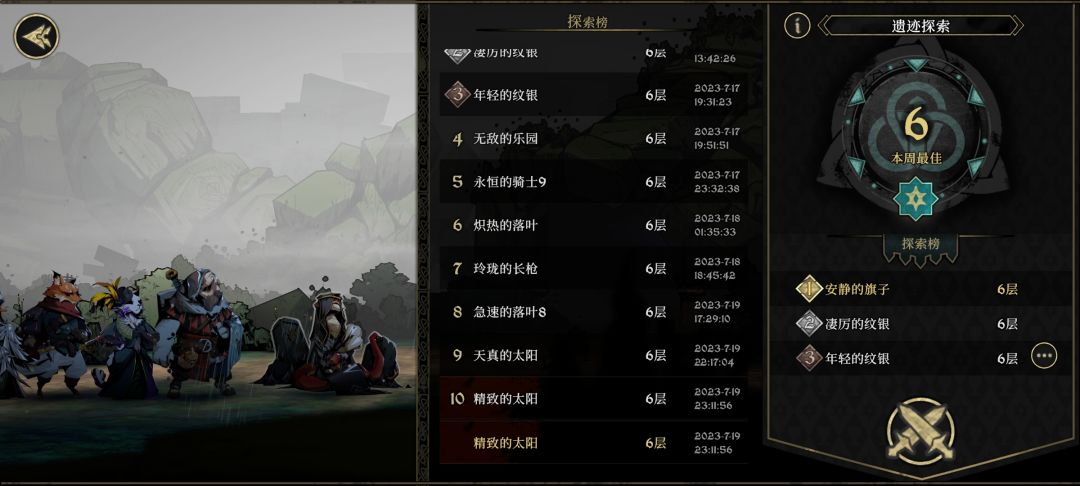 遗迹第六层通关！ 2