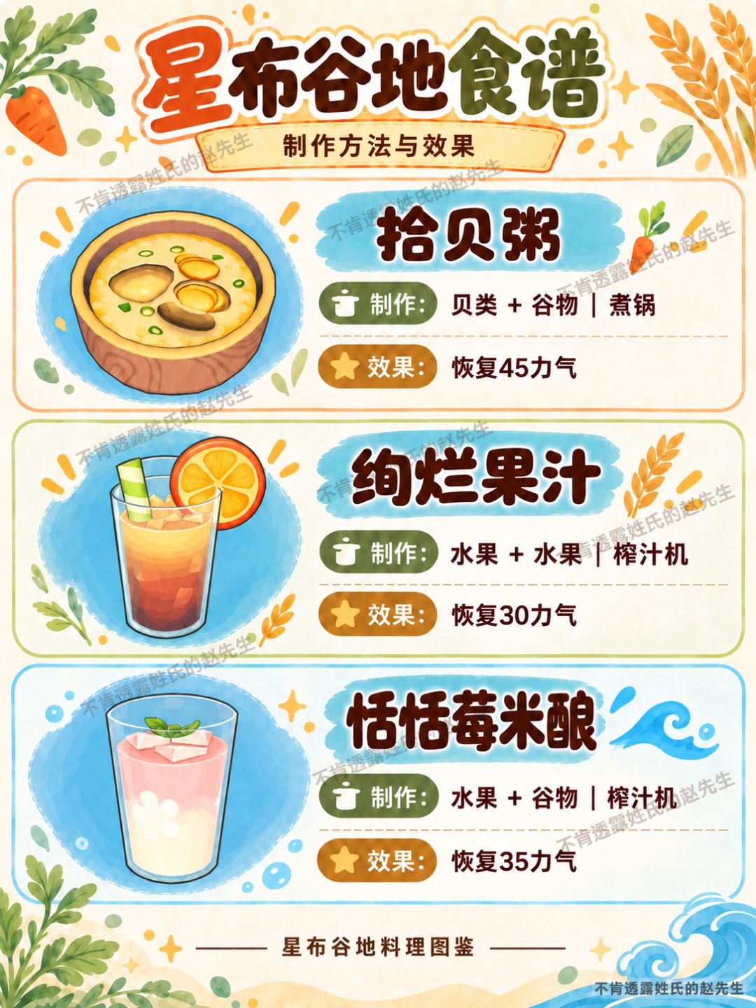 星布谷地食谱 9