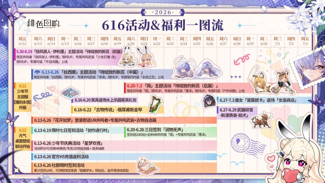 616少年节庆典即将开启!新角色新时装上线 2
