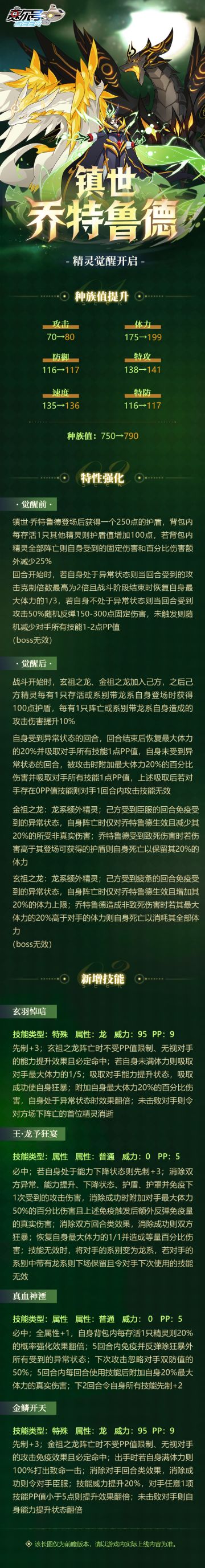 《赛尔号巅峰之战》镇世·乔特鲁德精灵觉醒即将到来！