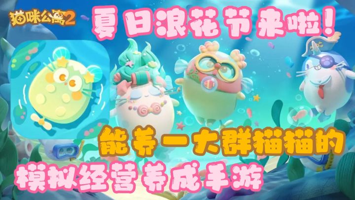 来到梦幻中的猫岛,简直要被小猫吃掉了!在炎炎夏日中感受这一抹清凉吧【猫咪公寓2】截图
