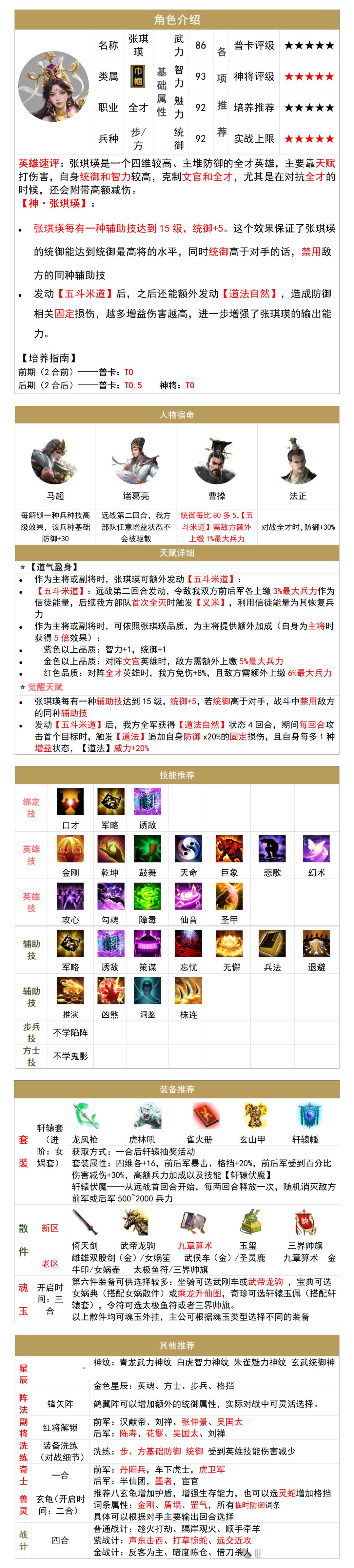 【英雄攻略】全才女将，张琪瑛英雄解析！截图