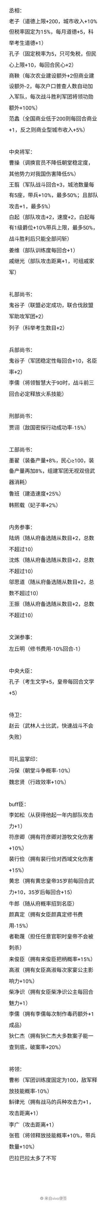 用星斗名臣组最强朝堂（自用）