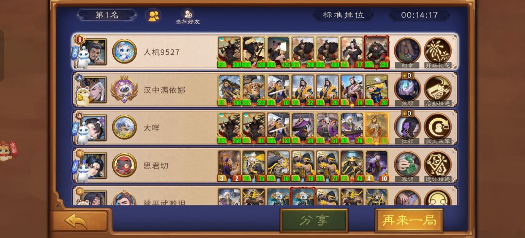 当我 9 回合拿出这个阵容的时候 2