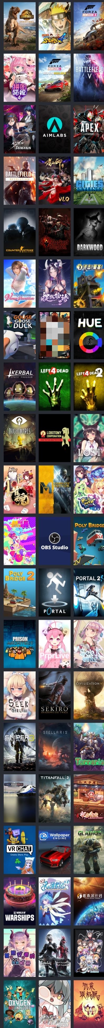 晒晒我的steam库截图
