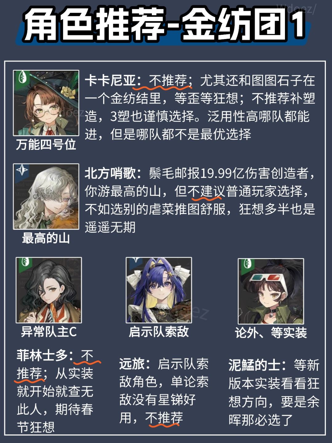 3.3版本湖的许诺金纺团自选六星推荐 3