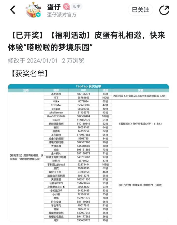 哇塞，蛋仔派对送了我一个耳机截图
