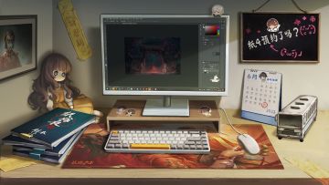 看过了纸嫁衣编导大大和美术大大的工位，大家好奇阿纸的工位长什么样吗？