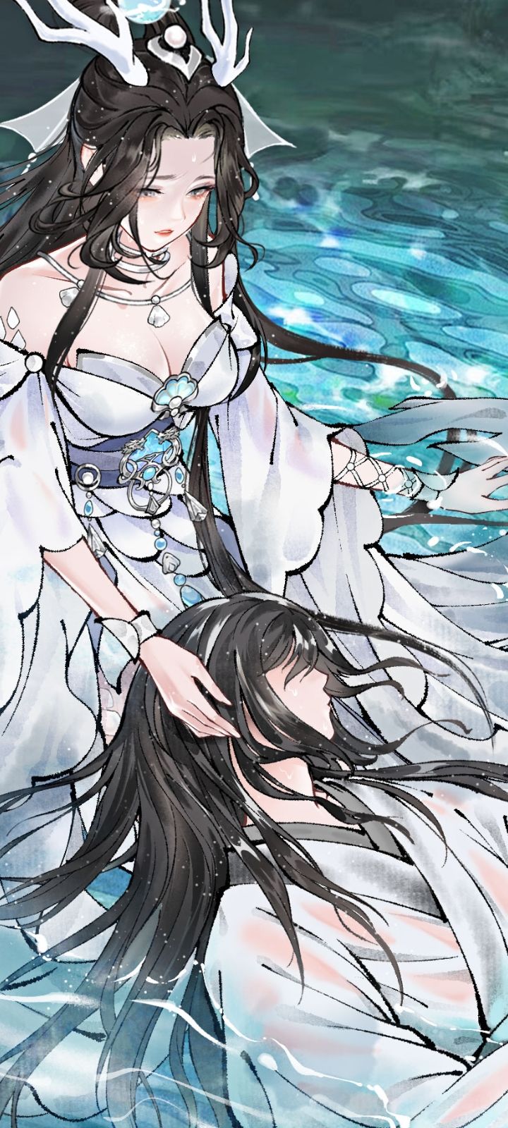 内测小龙女不就有婚服立绘,正式服怎么不出截图
