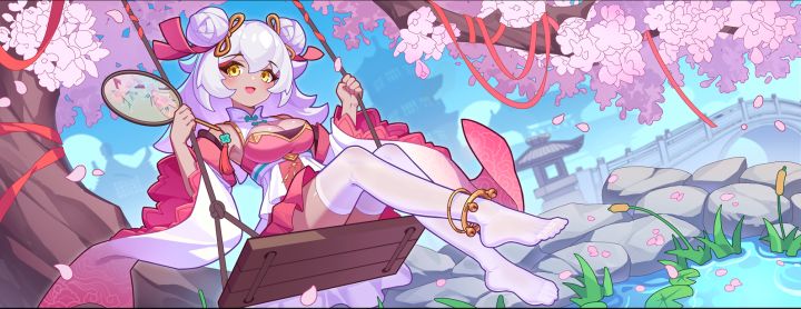【盲盒派对】啸「夕语樱情」服饰动态展示截图