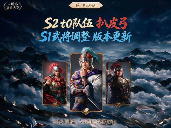 S2阵容前瞻!T0强队扒皮弓!武将更新新皇登基#白板福音截图