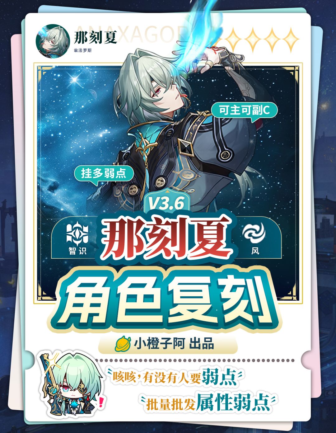 【V3.6攻略】角色复刻 那刻夏 一图流攻略截图