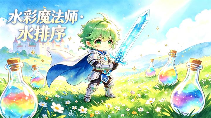《水彩魔法师·水排序》正式上线!被恶龙打乱的王国,等你来复原截图