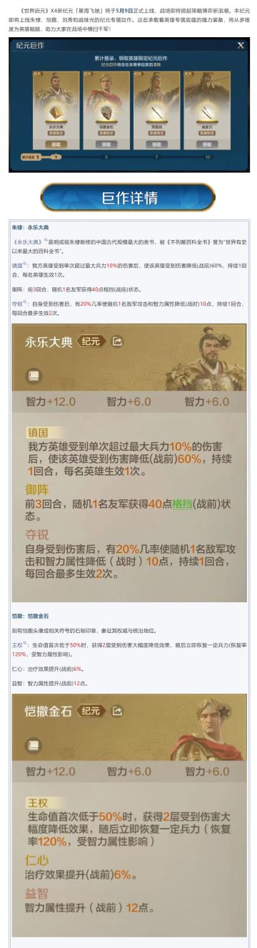 新纪元前瞻丨X4新纪元巨作前瞻