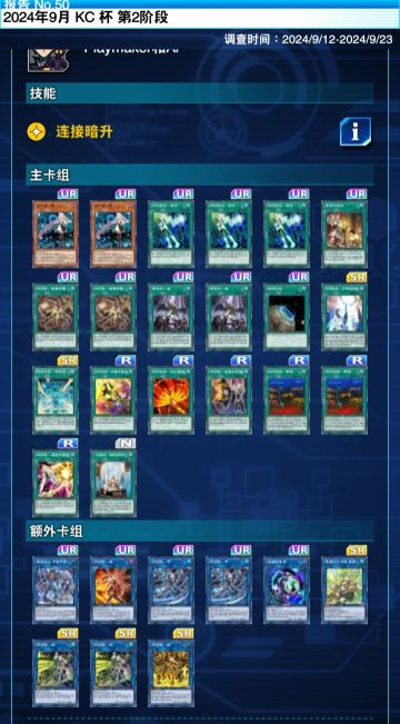 闪刀卡组。1月16日