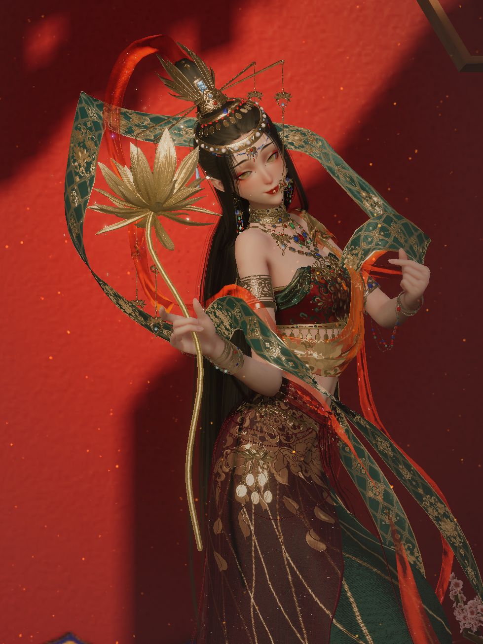 我是追风的马尾,
飞天的裙袂,
夺魂的女儿红一杯。 3