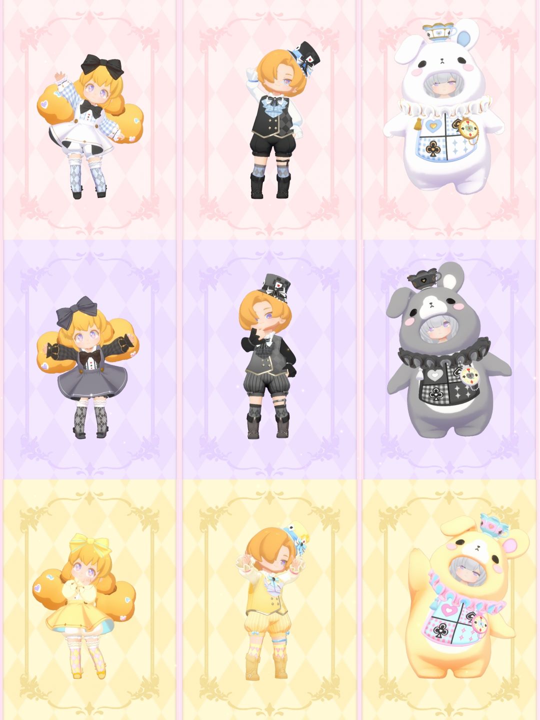 三只崽限定季节服装总览①演出季 2