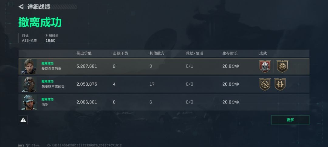 野牛打两个,可惜有个包被抢,不过出了大红 3