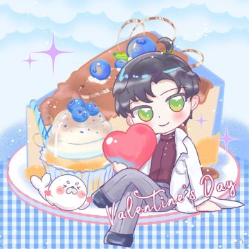 【恋与深空|同人】黎深✨情人节图图💖