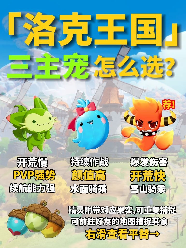 【攻略】主宠选择建议+开荒跑图精灵推荐截图