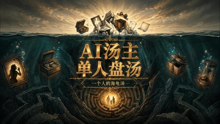 在问题敲开真相:AI汤主、智能问答一个人也能玩的海龟汤!截图