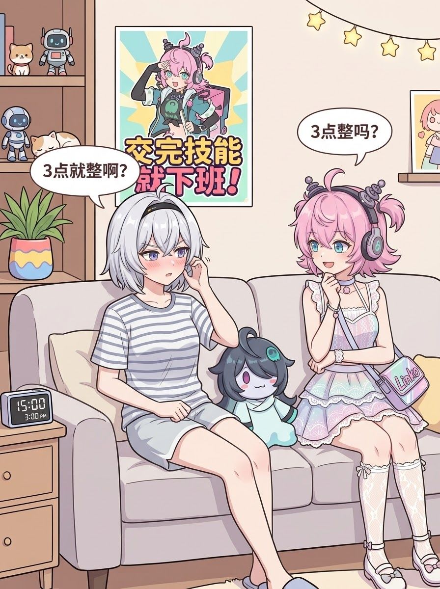 灵可:3 点整嘛? 2