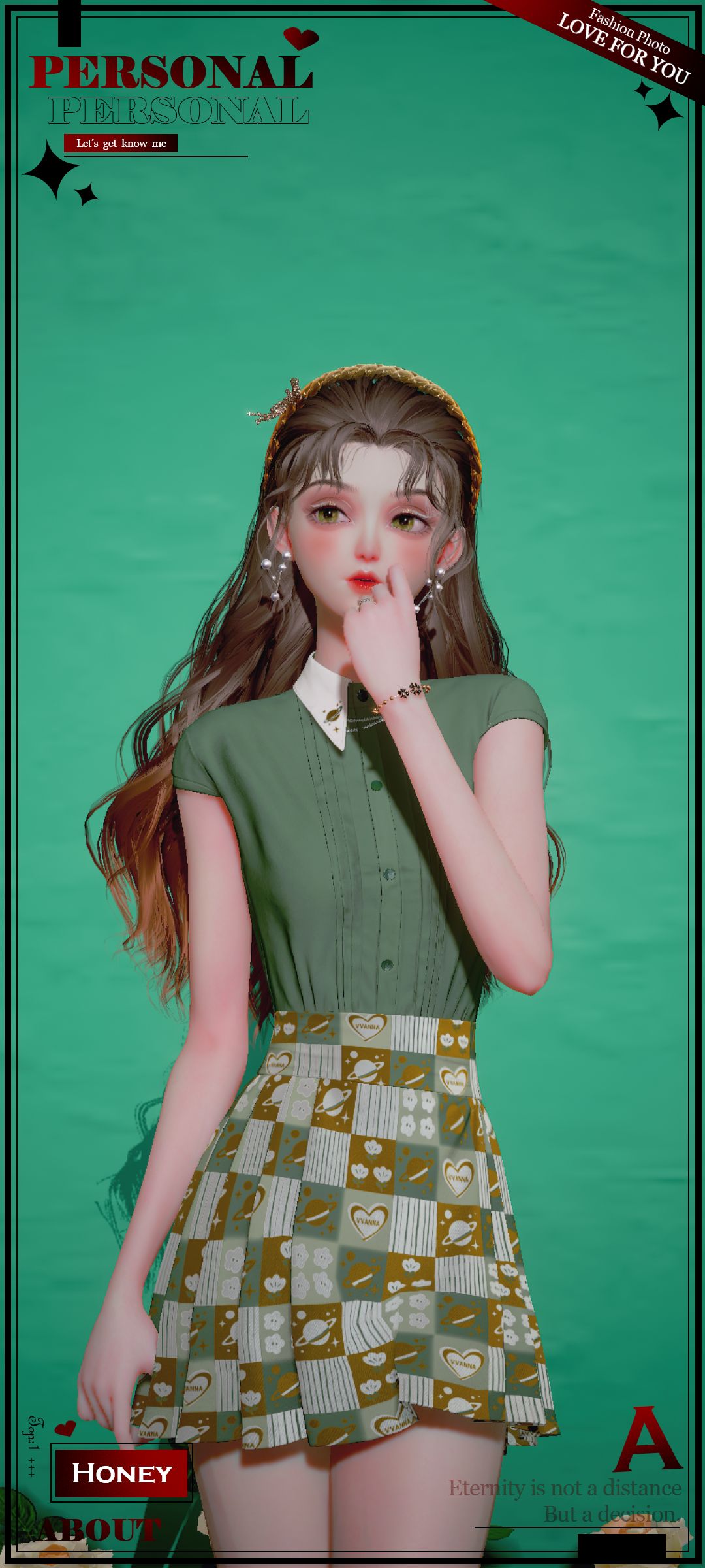 这个发型和裙子爱惨了 1