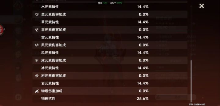 我的物理抗性怎么变负数了?!截图