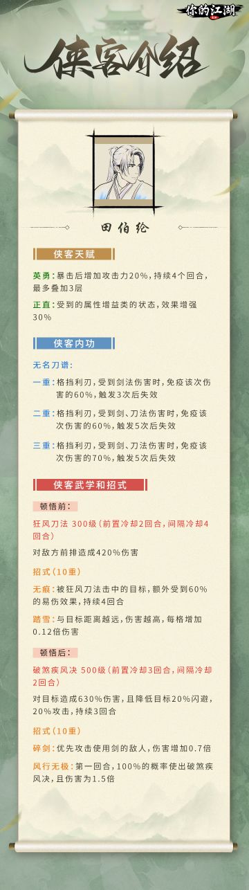 侠客信礼叁 | 浪子回头——田伯纶