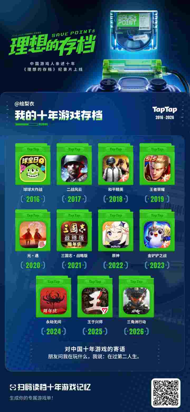 十年人间烟火气,一生虚拟游戏情截图