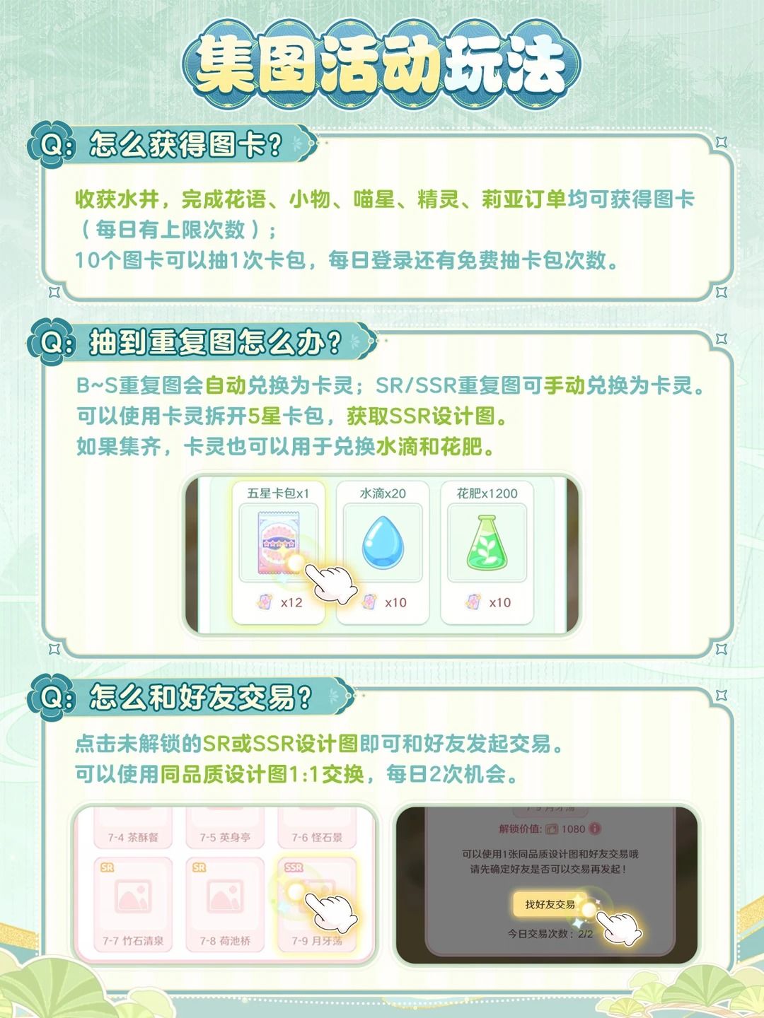 集图攻略💌轻松收集图卡，共筑治愈棠院 2