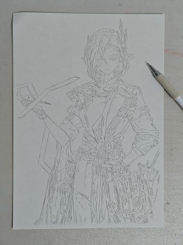 [手绘线稿]娜斯提(精英一)