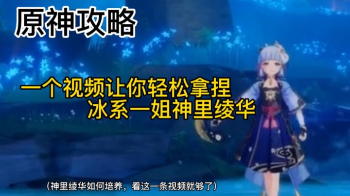 原神攻略:一个视频让你拿捏神里绫华,神里绫华培养攻略!截图
